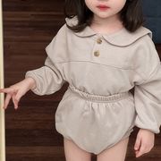 2025秋新規※TULK☆ボディスーツ＋パンツセット 女の子用 春用上下セット