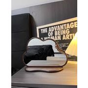 いまだけ 特価 激安セール 木製クラシカルミラー くも型デザイン 台座付き 高精細鏡面 家庭用梳妆鏡