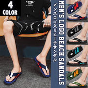 ビーチサンダル ロゴ入り トングサンダル メンズ サンダル スポーツサンダル おしゃれ スポサン