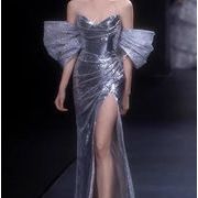 結婚式・司会者用ワンピース・花嫁ウェディングドレス・パーティードレス・披露宴/写真撮影  ロングドレス