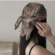 頭巾 マフラー  三角巾 ダメージ加工 レディース ファッション小物 肩掛け