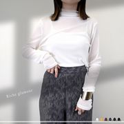 ◎再入荷◎【2025新作】パワーメッシュ　ボトルネック　ロングスリーブ　Tシャツ(32870)