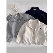 2025秋新作    男の子用トレンチコート おしゃれな赤ちゃん用無地スウェットジャケット