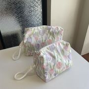 化粧ポーチ 多機能　収納ポーチ　小物収納　韓国ファッション 　デザイン　花柄