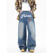 パンツ ボトムス ズボン デニム ジーンズ ウォッシュ加工 ワイドパンツ メンズ