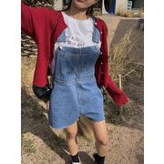 今季マストバイ  気質   おしゃれ　 chic 韓国ファッション  不規則  デニム   オーバーオール