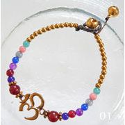 オーム + メノウ  ブレスレット