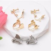 DIYパーツ★イヤリングパーツ★ハンドメイド用★ネジバネ玉ブラ★イヤリング部品★diy素材★デコパーツ