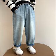 2025秋新作 韓国子供服 ジーパン子供服 ベビー服  キッズ服  ズボン 90-140cm