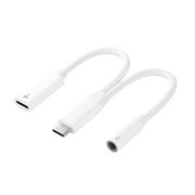 PGA USB-C充電ポート付 3.5mm to USB-C イヤホン変換アダプタ ホワイ