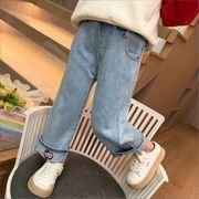 2025秋新作 韓国子供服 ジーパン子供服 ベビー服  キッズ服  ズボン 90-140cm