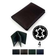 お買い得★全4色 リアルレザー シンプルパスケース 定期入れ クリアポケット付き 山羊革 本革