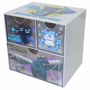 【卓上収納】マインクラフト キャラチェスト グレー