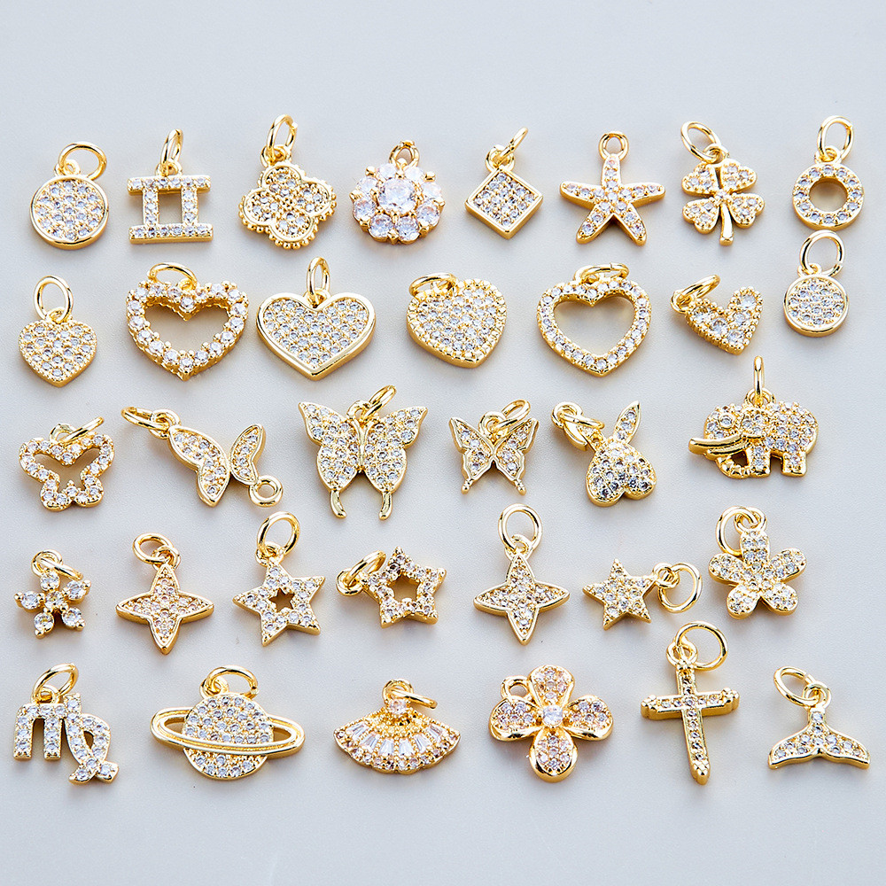 クローバー 星 ハート アクセサリーパーツ 手作りアクセサリー ハンドメイド クロス 十字架 DIY材料