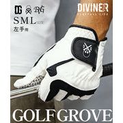 【2025年夏の新作】ドクロワンポイント ゴルフ オリジナル グローブ 手袋／DIVINER GOLF