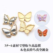 着物生地/蝶々ブローチ/色長持ち真空鍍金/ギフト/成人式/春夏アクセサリー/和風/最安値＆当日出荷