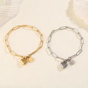 ブレスレット デザイン アクセサリー　ステンレス ブレスレット チェーン 韓国 ブレスレット上品★超新作