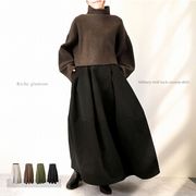 ◎追加生産中◎【2025新作】ミリタリーツイル　タック　コクーンスカート(32929)