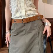 ファッションベルト 帯   pu ベルト パンク風
