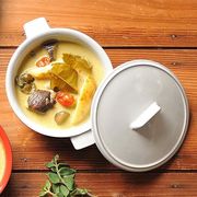 ホワイトココットM 白系 洋食器 オーブンウェア スフレ・ココット オーブンOK 日本製 美濃焼