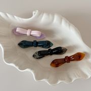 リボンヘアピン　ヘアアクセサリー　レディース　デザイン　韓国風　髪飾り