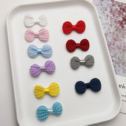 新入荷 蝶結び デコパーツ 生地 パッチ 刺繍アップリケDIY ヘアアクセサリーバッグ装飾 貼り付けパーツ