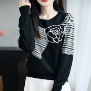 初回送料無料　新作カジュアルニット長袖トップス　レディースファッション人気トレンド　着こなし抜群