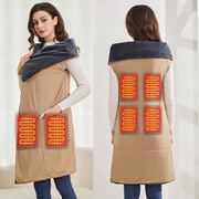 冬用 発熱ケープ 裏起毛 ブランケット 着られる電気毛布 ホーム用 暖身 発熱ブランケット