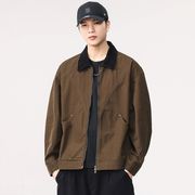 メンズファッション ワーク風 ジャケット 男女兼用 ストリート系 アウター 秋冬 2025新作★