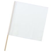 手旗 白 旗:W45×H45cm 旗竿:66cm(φ13mm) 19541