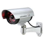 防犯ダミーカメラ(人感センサーライトタイプ)ステッカー付 36597