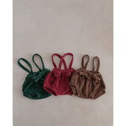 全色[66-90cm] キッズ 秋新作 韓国風ベビーサロペット INS風 クリスマステーマ 子供パンツ ベロア素材