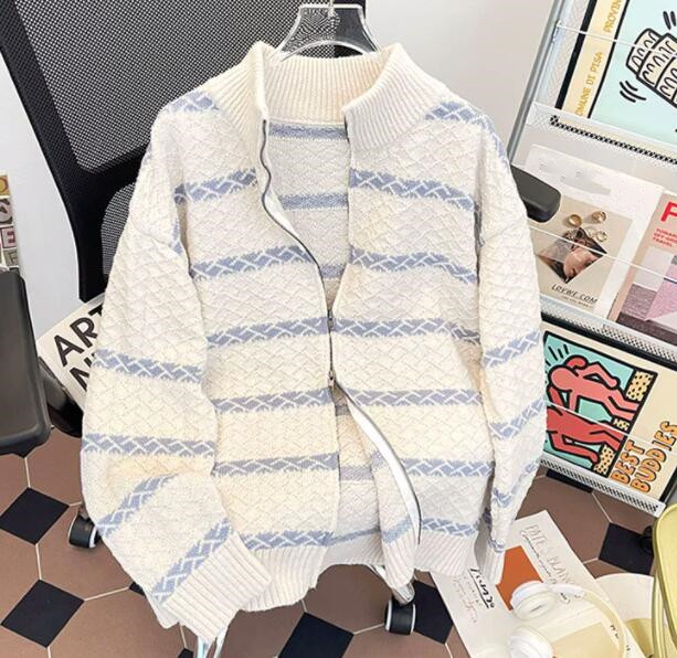 秋冬トップス メンズ ニット セーター カーディガン  ファブリック