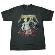 MUSIC TEE 音楽Ｔ-シャツ METALLICA TOUR 1989 BLACK　バンドT