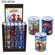 スパイディーとすごい仲間たち 缶 貯金箱 ３アソート( GO-WEBS-GO!・オールスター・ネイビー )