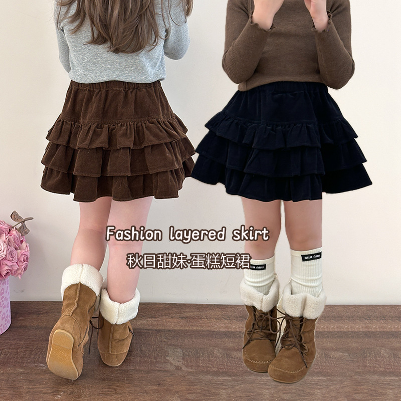 2025秋新品A★子供服　スカート★90cm～170cm 2色