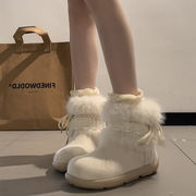 ショートブーツ　シューズ　秋冬　デザイン　韓国ファッション　INS