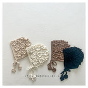 2025秋冬※子供用ニット耳当て帽子女の子ベビーニット帽