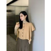 今季マストバイ   気質   おしゃれ  個性的  インナー＋ノースリーブショール  ニット セット