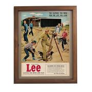 ヴィンテージフレームポスター DENIM　インテリア/アート/レトロ/装飾