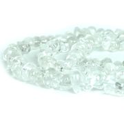 水晶【タンブル】横幅/約8ｍｍ【天然石 ビーズ パワーストーン】