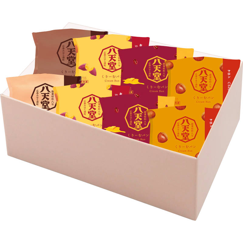八天堂 冬のくりーむパン5種8個詰合せ wt167【直送品】送料無料