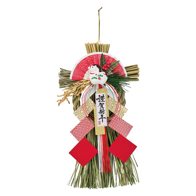 2025年AW新作】和 正月 しめ飾り 干支 颯馬 1コ JA072501-zzz | 卸売