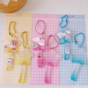 DIYパーツ 痛バッグパーツ オタ活 推し活  透明クリア キーホルダー 自作グッズ 装飾