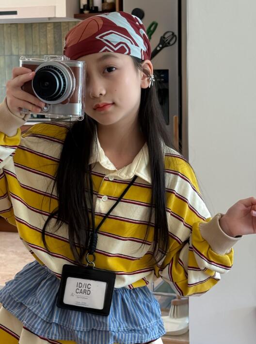 2025年新作　キッズ服　TC　 韓国風　トップス　ポロスウェット★110-160CM　