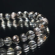 三連ブレス　プラチナルチル＜ブラジル産＞　丸