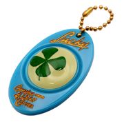 4LEAF CLOVER KEYCHAIN　4つ葉　クローバー ラッキーチャーム　お守り　キーホルダー　アメリカン雑貨