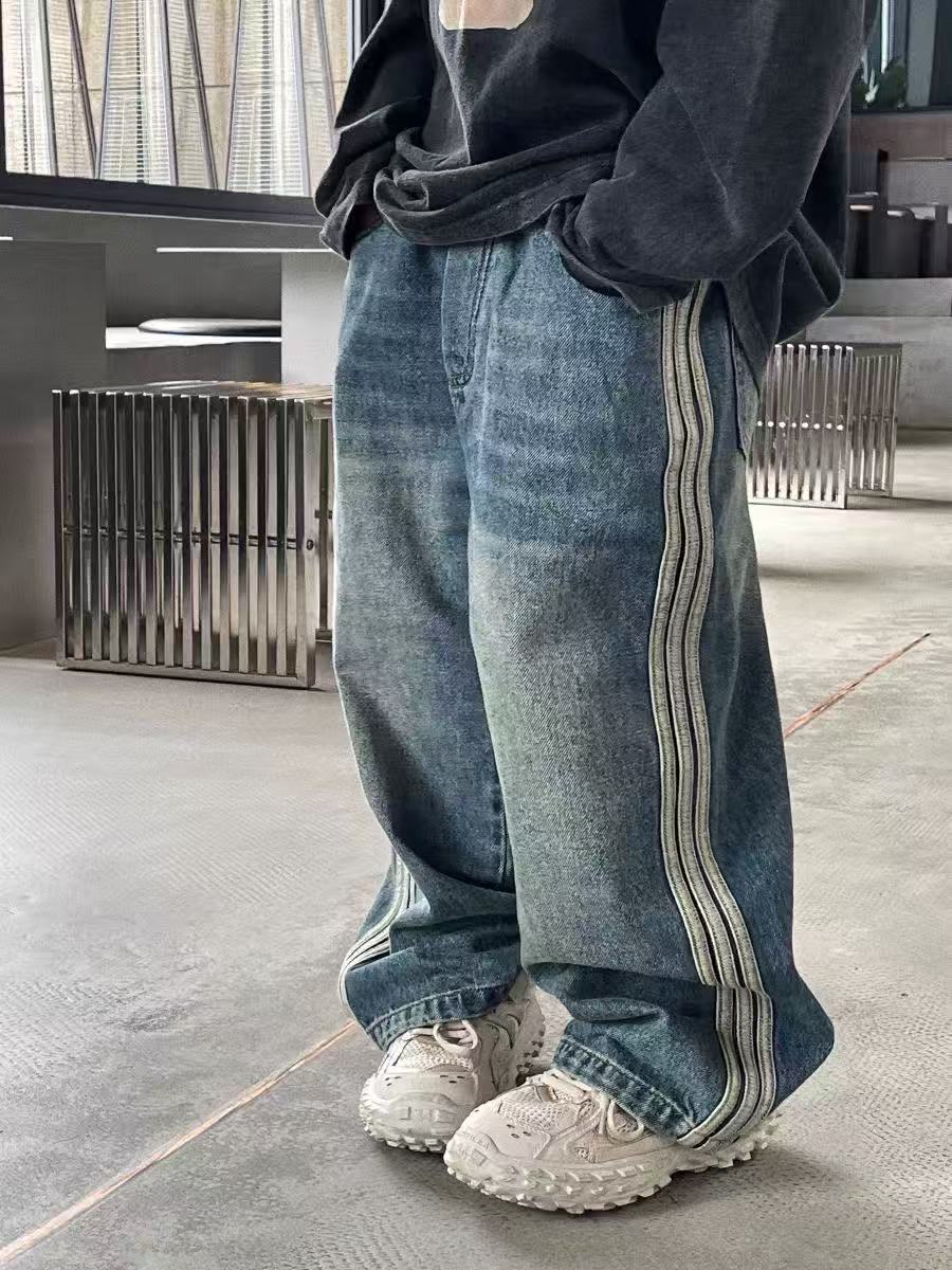 2025秋新作　子供服　キッズ　男の子　デニムパンツ　ジーンズ　カジュアル　 90cm-160cm　DC