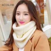ふんわりニットネックウォーマー【レディース/防寒/アクリル混/シンプル/冬小物/ピンク】