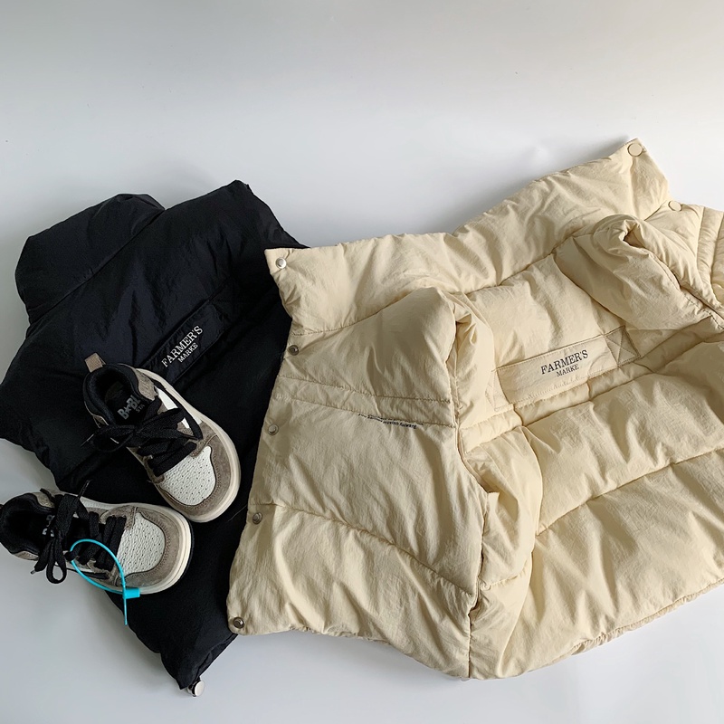 2025秋冬※MAI☆子供 中綿ベスト 無地 男女兼用あったかおしゃれ外出服